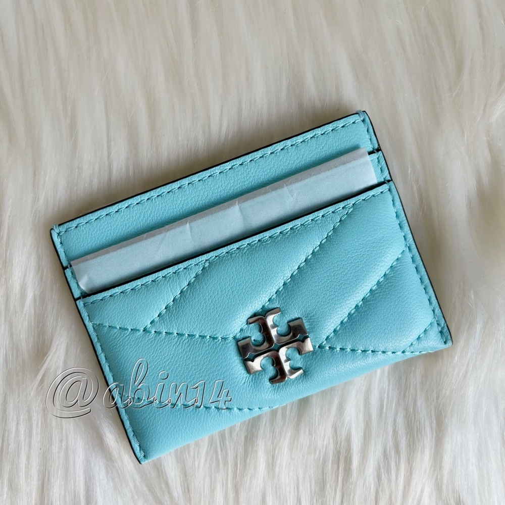 NWT Tory Burch Kira Leather Chevron Card Case